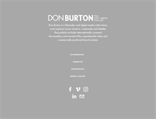 Tablet Screenshot of donburtonmedia.com